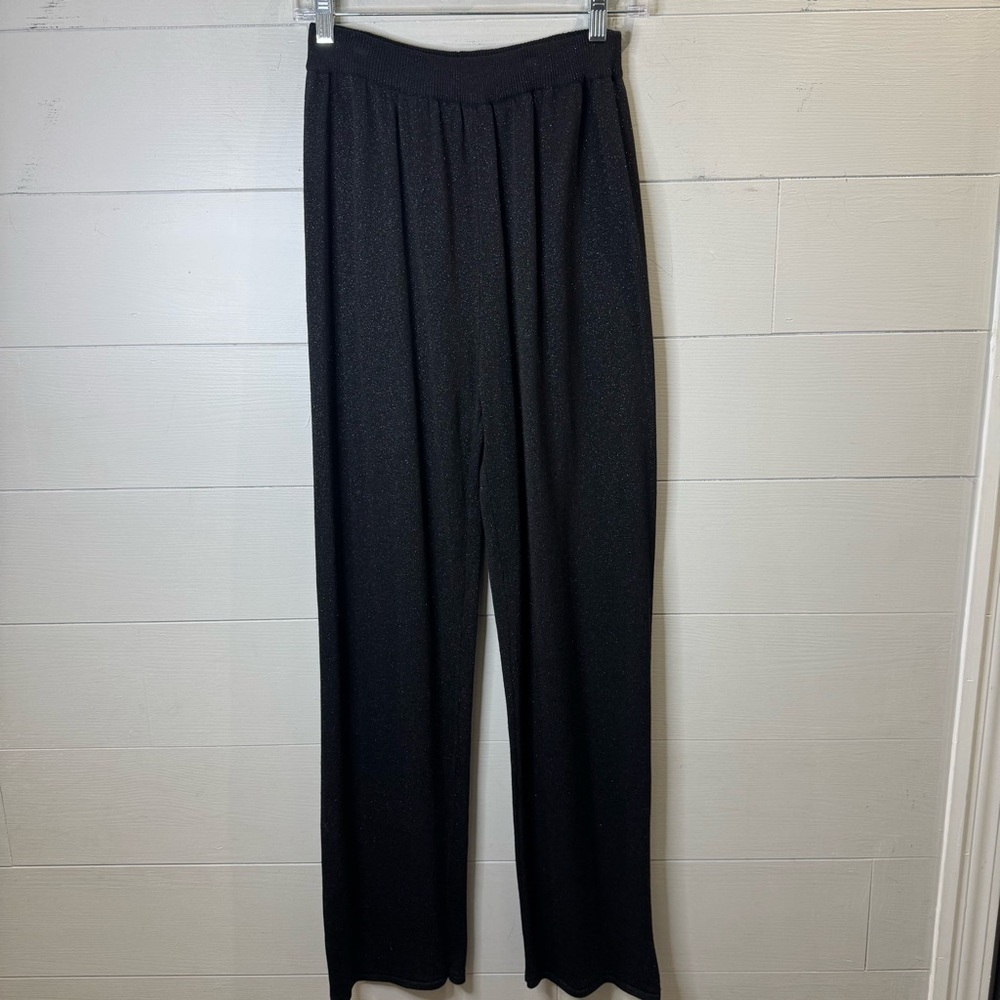 Tesori Women’s Wool Blend Elegant Black Women's Pants Small